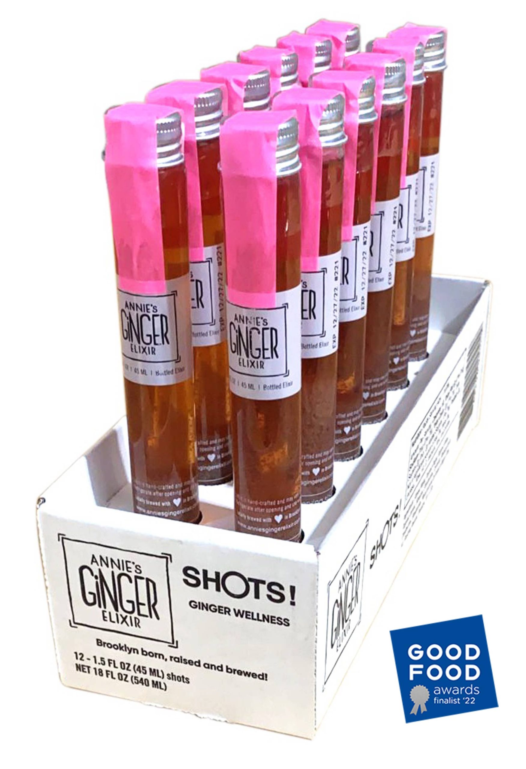 Gut Health + Immunity Boost Ginger Elixir 1.5oz Shots