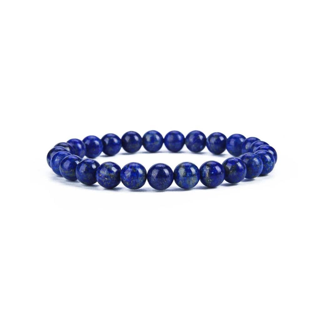 Crystal Bracelet - 8mm Lapis Lazuli, pack of 5