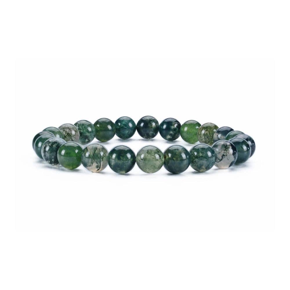 Moss Agate - Crystal Bracelet
